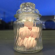 Glazen Klassieke Snoep Potten - Gewervelde Ribbels