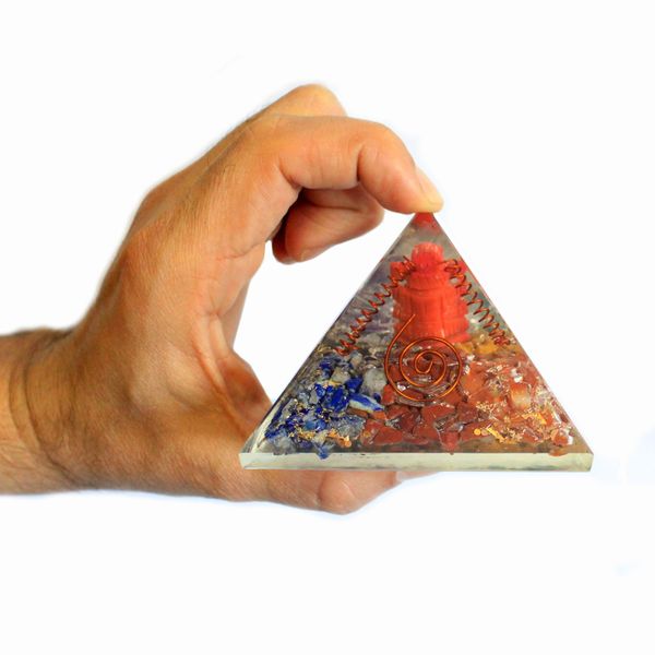 Orgonite Piramide - Large - 70mm - Ganesh