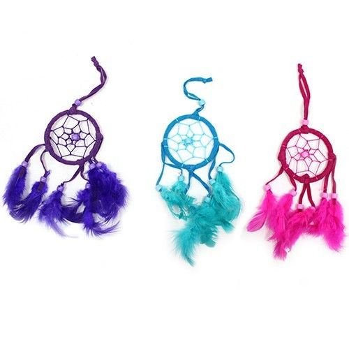 Bali Droomvangers - Klein Rond - Turkoois/Roze/Paars