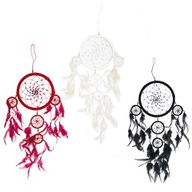 Bali Droomvangers - Large Rond - Zwart/Wit/Rood