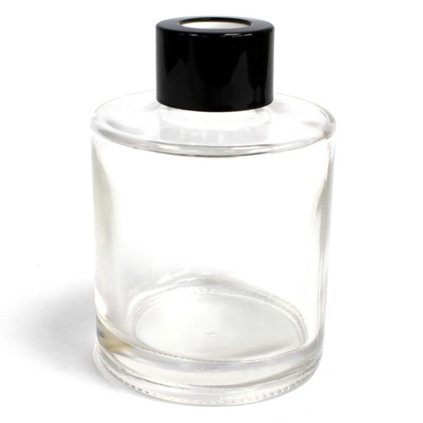Glazen Diffusie Fles met Dop - Ovaal 120ml - Kleur Transparant