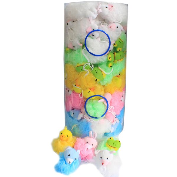 Katoenen Dieren Badlelie karakters in Display koker - 27gr