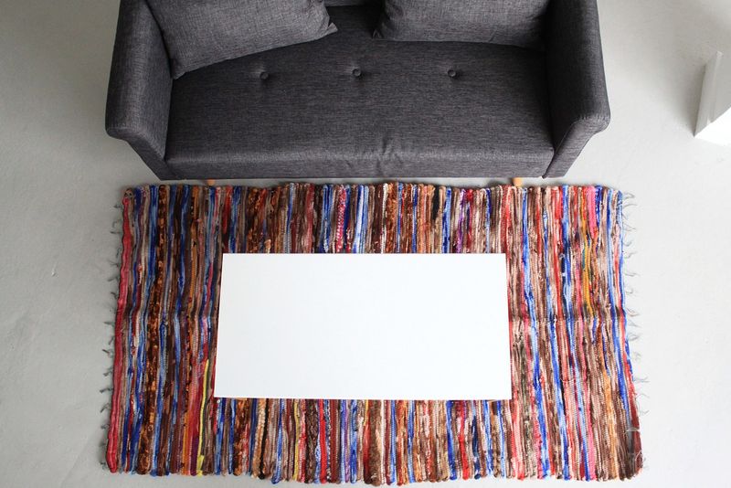 Indiase Fluwelen Tapijt - Large - 105x185cm
