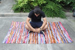 Indiase Fluwelen Tapijt - Large - 105x185cm