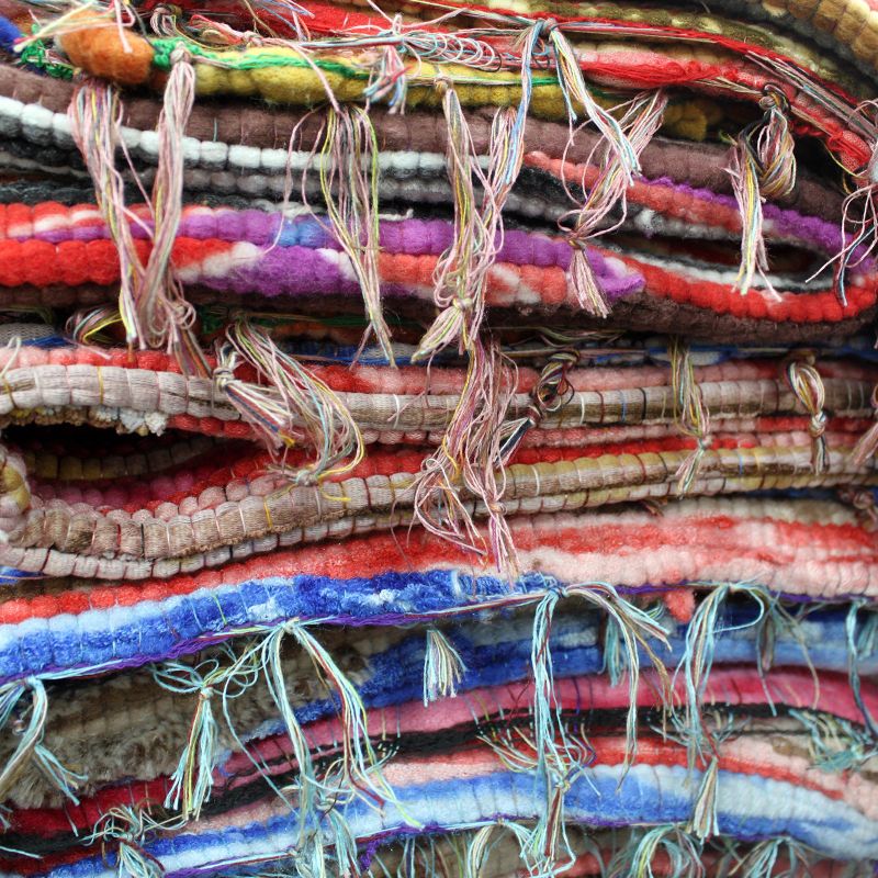 Indiase Fluwelen Tapijt - Large - 105x185cm