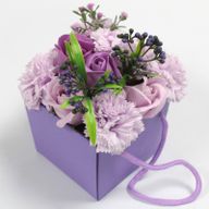 Soap Flower Bouquet - Lavender Rose & Carnation - SPECIAL