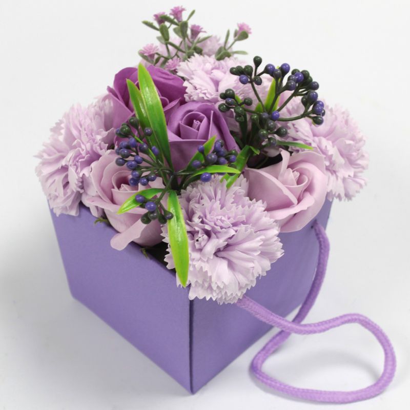Zeep Bloemen Boeket - Lavendel Roos & Anjer