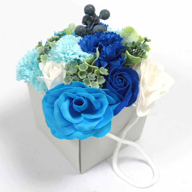 Soap Flower Bouquet - Blue Wedding - SPECIAL