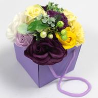 Zeep Bloemen Boeket - Paarse Bloementuin
