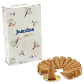 12x Stamford Premium Wierook Kegels - Jasmijn