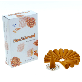 12x Stamford Premium Wierook Kegels - Sandelhout