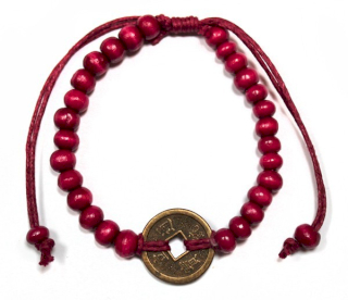 5x Good Luck Feng-Shui Armbanden - Rood