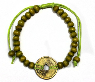 5x Good Luck Feng-Shui Bracelets - Limoen Groen