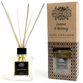 Pure Essentiële Oliën Reed Diffusers - Citroen& Nootmuskaat - 200ml