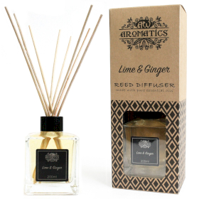 Pure Essentiële Oliën Reed Diffusers - Limoen & Gember - 200ml