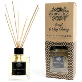 Pure Essentiële Oliën Reed Diffusers - Basilicum & Maychang - 200ml