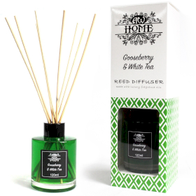 Aromatische Riet Diffuser Luchtverfrisser - 120ml - Kruisbes en Witte Thee