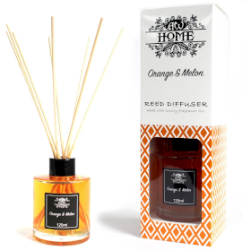 Aromatische Riet Diffuser Luchtverfrisser - 120ml - Sinaasappel & Meloen