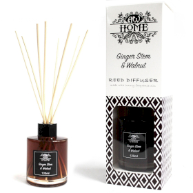 Aromatische Riet Diffuser Luchtverfrisser - 120ml - Gemberstam en Walnoot