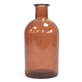 6x 250 ml Ronde Antieke Rieten Verstuiverfles - Amber