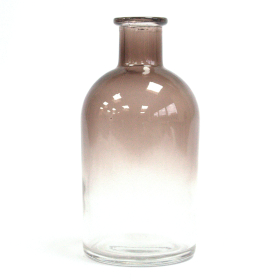 6x 250 ml Round Antique Reed Diffuser Bottle - Houtskool (doppen worden apart verkocht)