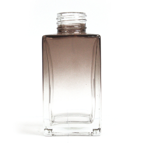 6x 100 ml Vierkante Lange Reed Diffuser Fles - Houtskool