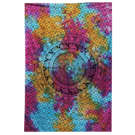 Bedsprei/Wandkleed Katoen - Dubbel - Mandala Olifant - 235 x 210 cm