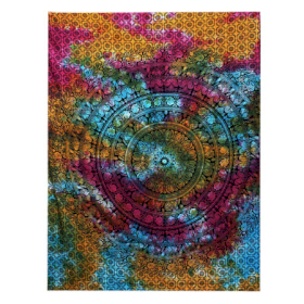 Bedsprei/Wandkleed Katoen - Enkel - Mandala Olifant - 140 x 210 cm