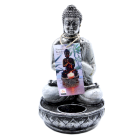 Boeddha Kaarshouder - Medium - Wit