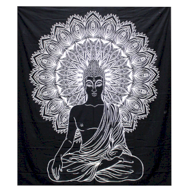Sprei/Wanddecoratie - Katoen - Boeddha - 230 x 200cm