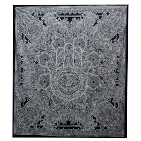 Sprei/Wanddecoratie - Katoen - Hamsa - 230 x 200cm