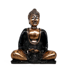 Boeddha Beeldje - Medium - Zwart & Goud