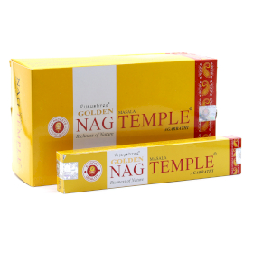 12x Golden Nag 15 gr Wierook - Tempel