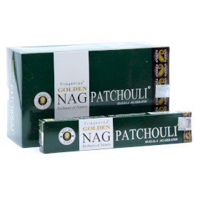 12x Golden Nag 15 gr Wierook - Pathouli