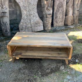 Koffietafel Groot - Gerecycled Hardhout -  122 x 60 x 40cm