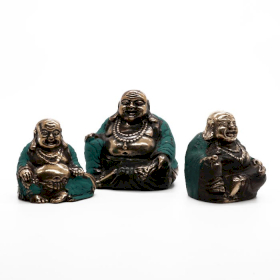 Happy Boeddha\'s - Set van 3 (mixed maten)