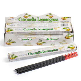 6x Stamford Premium Doos met 6 Wierook Stokjes - Citronella & Citroengras