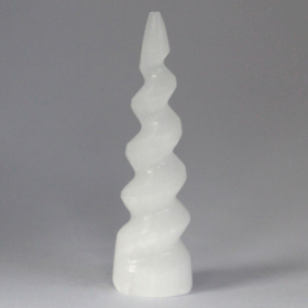 Seleniet Spiraal Eenhoorn Toren - 15 cm
