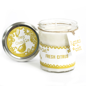 220g Sojawas Kaars in Jampot  - Citrus