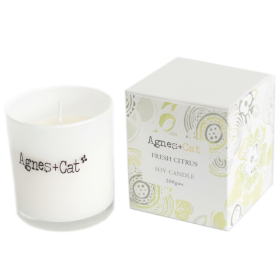 200g Sojawas Geurkaars in Geschenkdoos - Citrus