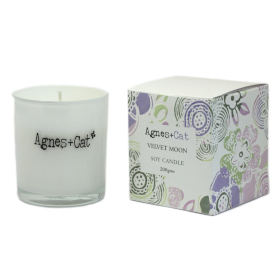 200g Sojawas Geurkaars in Geschenkdoos - Velvet Moon