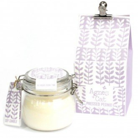 Sojawas Kaars in Kilner Jar - 400g - Pressed Peonie