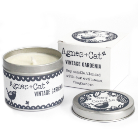 200g Sojawas Kaars in Blik met Geschenkdoos- Vintage Gardenia