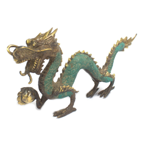 Fengshui - Draak met Bol - Medium - 27cm