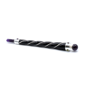 Chakra Wand met Engel - Indisch Zilver