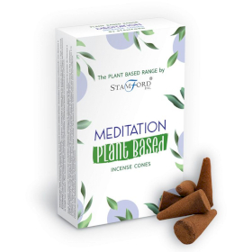 6x Plantaardige Wierookkegels - Meditaie