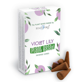 6x Plantaardige Wierookkegels - Violet Lilly