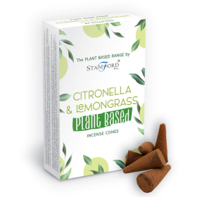 6x Plantaardige Wierookkegels - Citronella & Citroengras