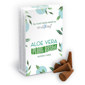 6x Plantaardige Wierookkegels - Aloe Vera