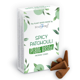 6x PlanPlantaardige Wierookkegelst - Kruidige Patchouli